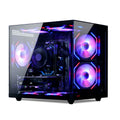 Suevery Prebuilt Gaming PC Desktop Tower - Intel I7-4790, 16GB DDR3 RAM, 256GB SSD, 7 RGB Fans, Wifi 6, HDMI/VGA Ports,