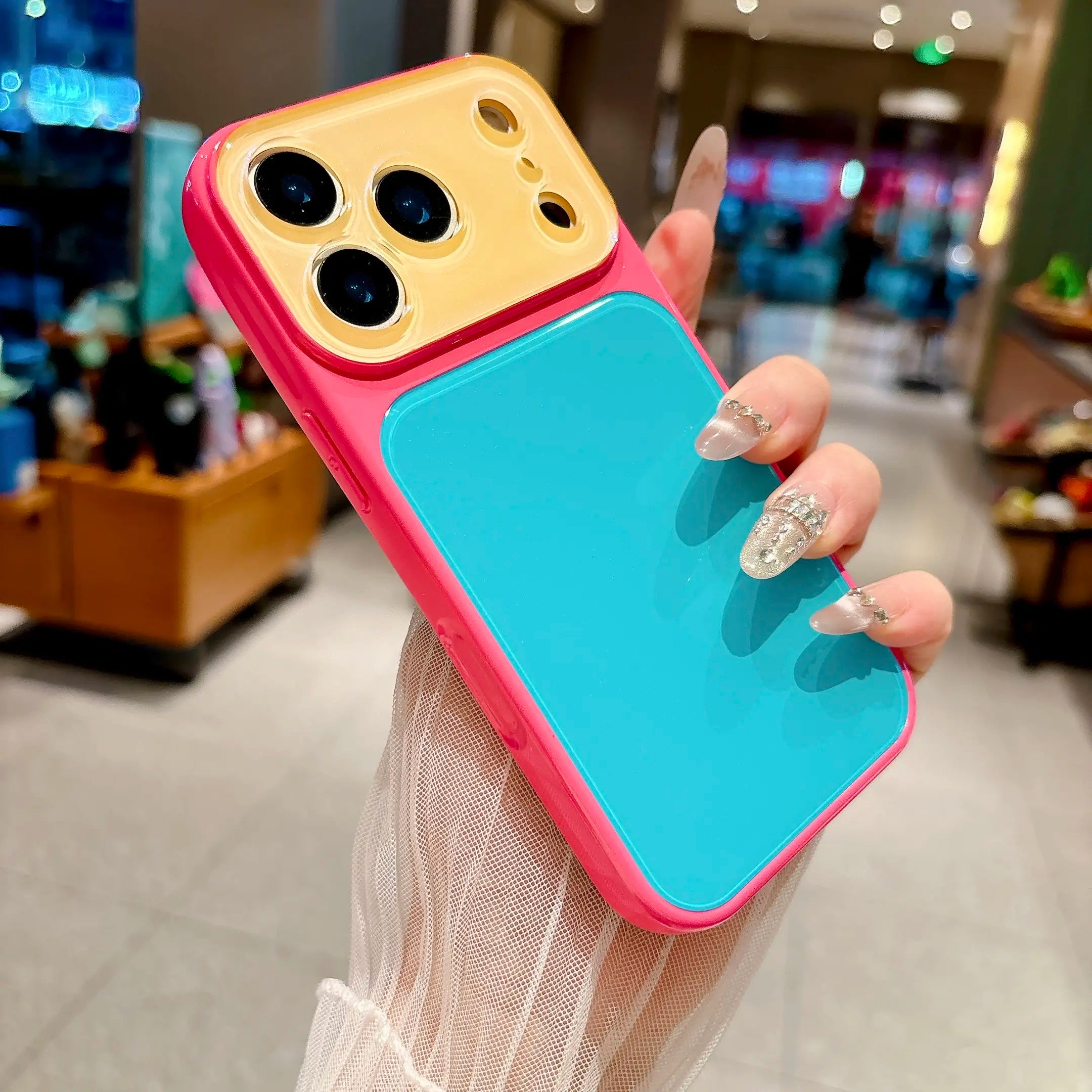 Summervibedopamine Contrast Color Suitable for Iphone 17 16 15 14 13 Pro Max Phone Case Contrast Color Full Lens Protection Compatible with Iphone 17 Pro Max Case No Paint Peeling Off, Anti-Fall and Wear-Resistant # Dealsforyoudays