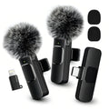 HITOZON Wireless Lavalier Microphone with Noise Reduction - Plug-And-Play Portable USB-C Lapel Mic for Iphone 15/16/17, Ipad, Android Smartphones, Camera Audio Recording - Mini Wireless Microphone Phone Accessories for Vlog, Youtube