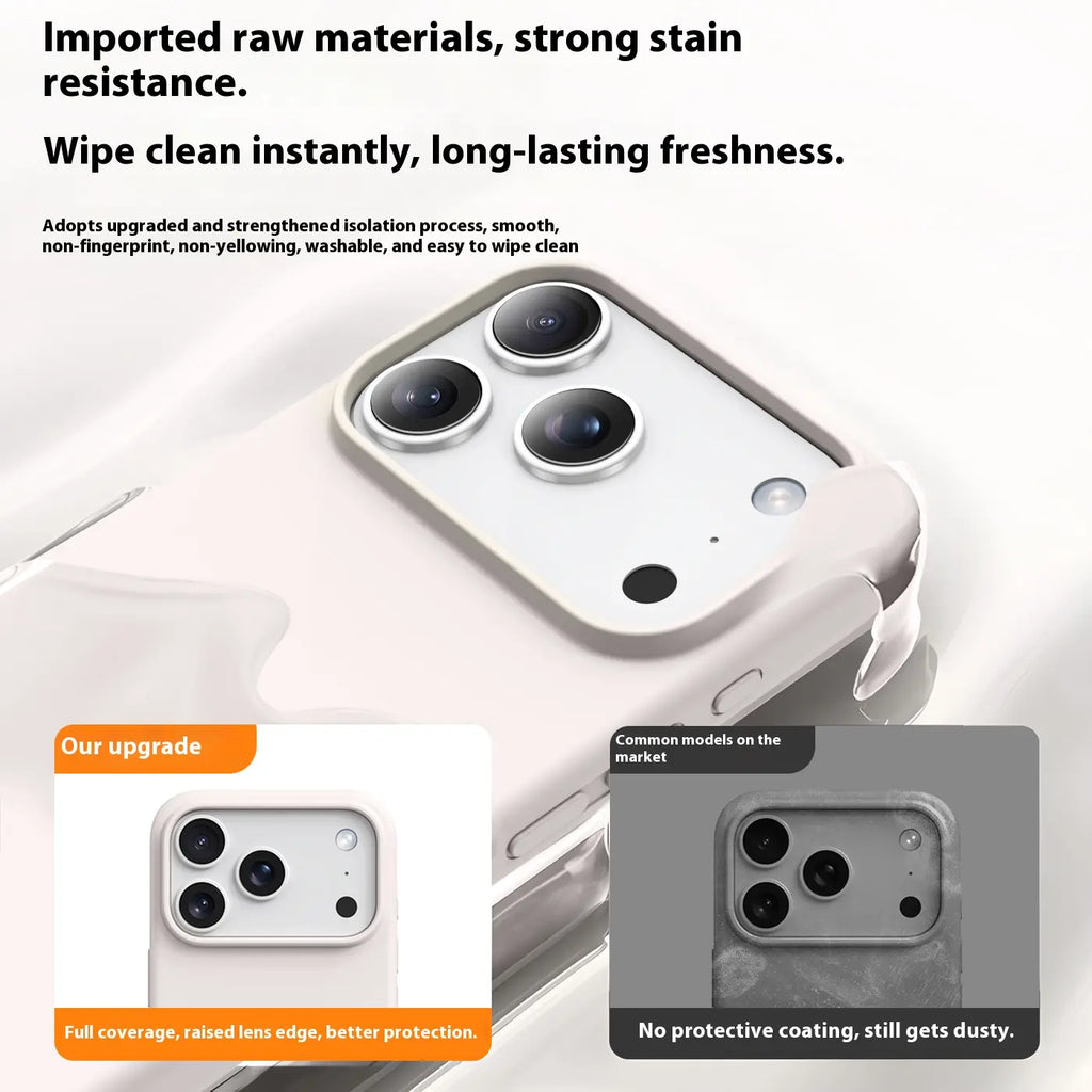 BASE MORE COVER Ultra - Thin Liquid Silicone Protective Iphone Case for Apple Iphone 13/14/15/16/17 Pro Max Accessories