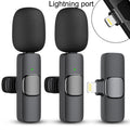 Upgraded Professional Mini Wireless Lavalier Microphone,Noise Reduction Clip on Mic for Iphone 15, Ios and Android Devices , 2 Pack Cordless Omnidirectional Condenser Recording Mic for Interview, Video, Podcast, Youtube