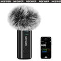 NEEWER Wireless Lavalier Microphone Bluetooth App Control, Compatible with Iphone Android 8Hrs Battery Vocal Enhancement Noise Cancellation Volume Adjustment Low Cut for Streaming Vlogging, KM23/KM23B/KM23C