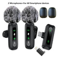 HITOZON Professional Wireless Lavalier Microphone - Rechargeable Lapel Mic with Lightning, Built-In Li-Ion Battery, Multi-Device Compatibility, Manufacturer Warranty for Iphone, Android, Cameras, Plug-And-Play Omnidirectional Condenser for Video Recording