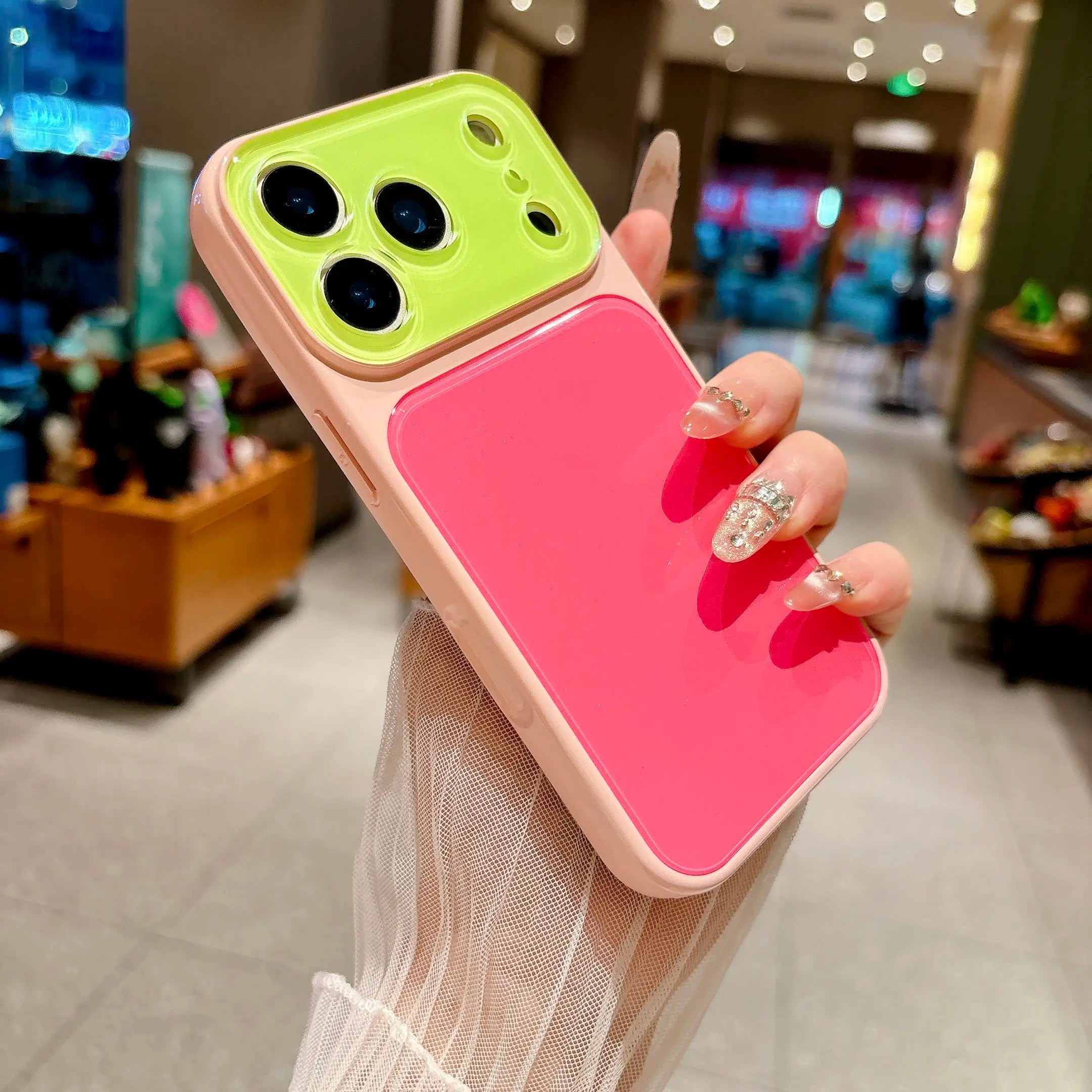 Summervibedopamine Contrast Color Suitable for Iphone 17 16 15 14 13 Pro Max Phone Case Contrast Color Full Lens Protection Compatible with Iphone 17 Pro Max Case No Paint Peeling Off, Anti-Fall and Wear-Resistant # Dealsforyoudays