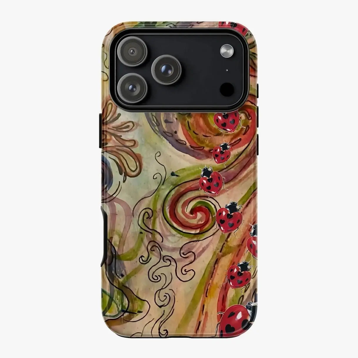 Magnetic Phone Case Magnetic Whimsigothic Ladybug Phone Case, Aesthetic Heart Wing Insect Collage Phone Case for IP 17 16 15 14 13 12 11 Pro Max XS, Goblincore Ladybug Tough Case, Fairycore Ladybug Gift for Women & Men Phone Cover Shockproof Wireless