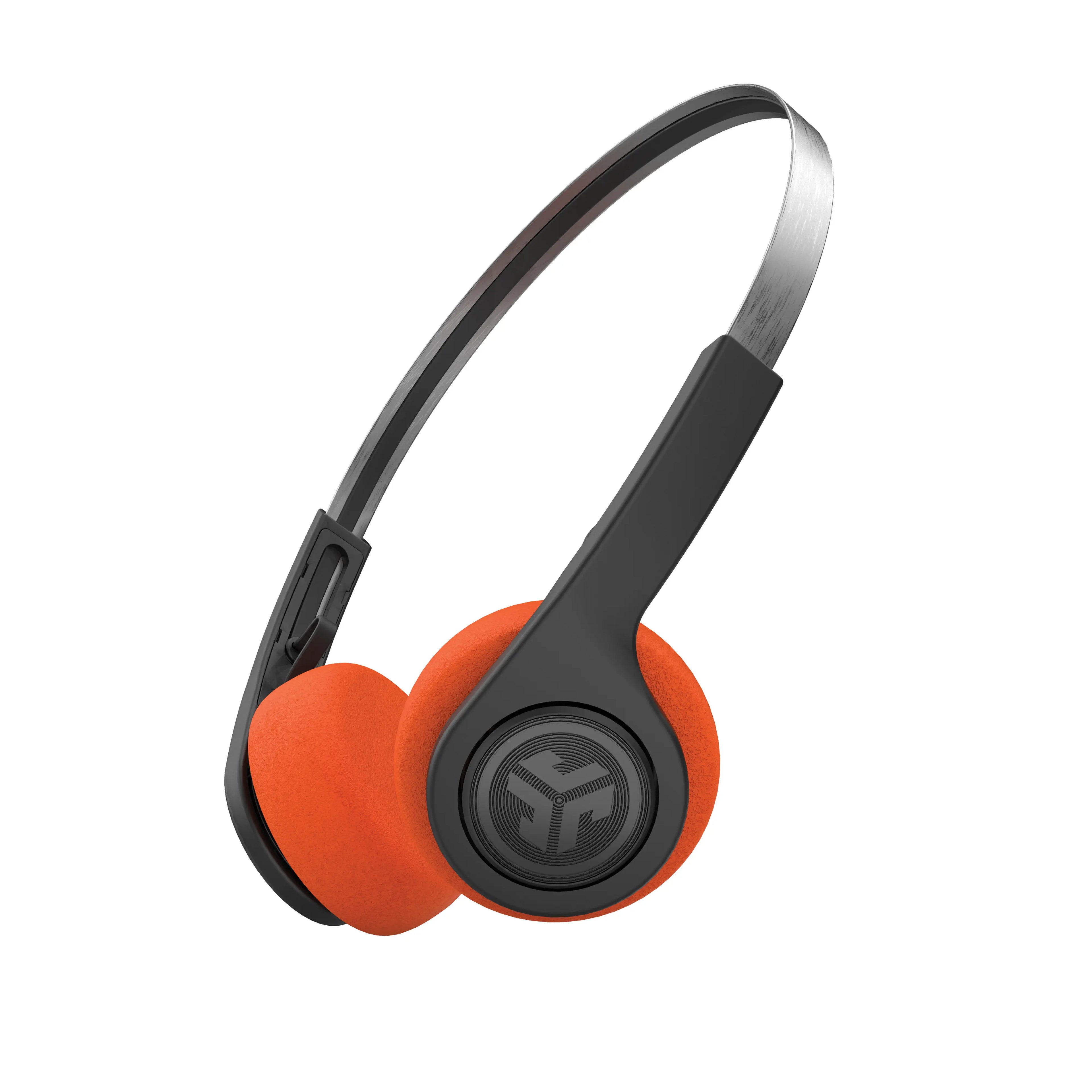 Jlab Rewind2 Wireless Retro 80S+90S Bluetooth Headphones with 20+ Hours Playtime Custom Sound Music Controls Microphone Rechargeable Lightweight Design - Electronic
