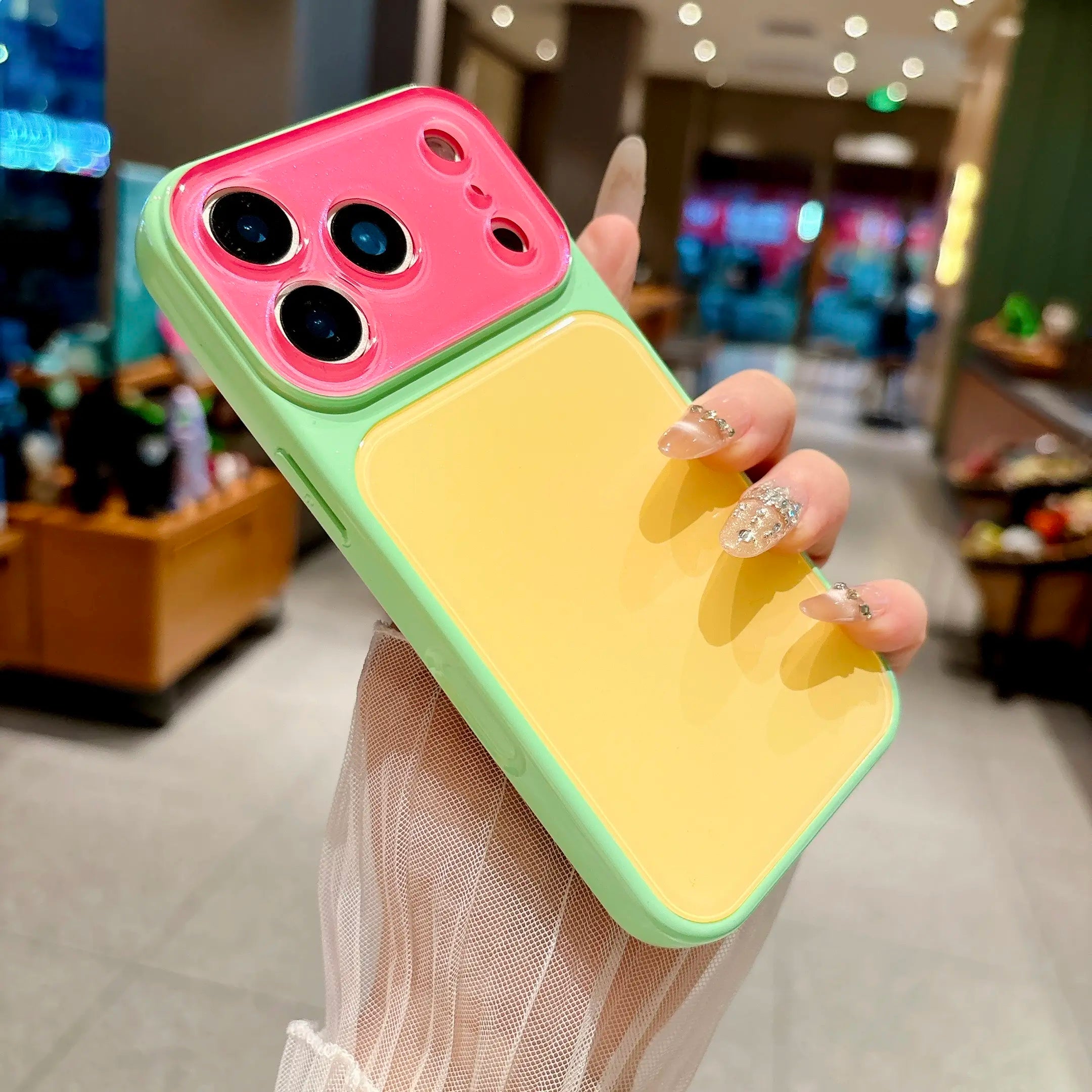 Summervibedopamine Contrast Color Suitable for Iphone 17 16 15 14 13 Pro Max Phone Case Contrast Color Full Lens Protection Compatible with Iphone 17 Pro Max Case No Paint Peeling Off, Anti-Fall and Wear-Resistant # Dealsforyoudays