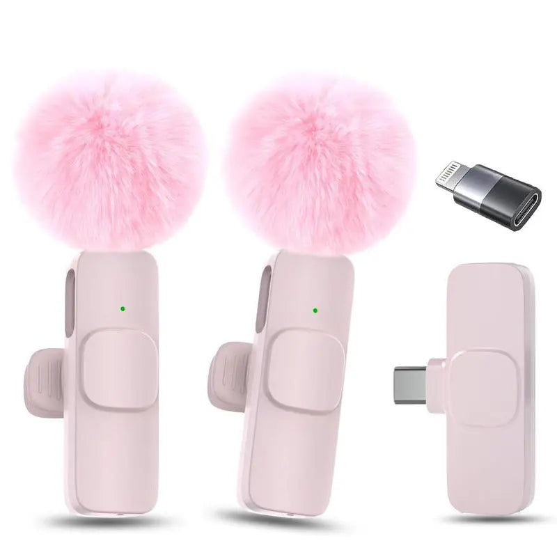 2-In-1 Wireless Mini Mic for Smartphone - Clear Stereo Audio Noise Reduction Vlogging Tool