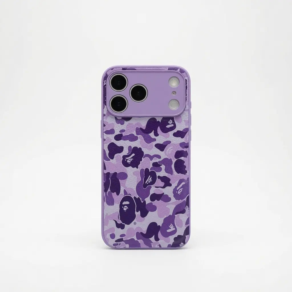 APE Protective Camo Streetwear Phone Casesuitable for Iphone 17 Pro Max 16 15 14 13 12 11 Promax and Samsung Galaxy S23Fe/22/23Impact Resistant Hard Case with Impactdispersion Technology & Flexible Rubber Linerglossy Finish Protected Durable Gift