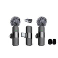 2-In-1 Wireless Mini Mic for Smartphone - Clear Stereo Audio Noise Reduction Vlogging Tool