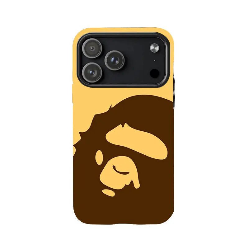 BAPE Ape Head Smartphone Casing - Protective Accessory, Screen Protector Compatible with Iphone 11-17 Pro Max/Plus, Samsung Galaxy S23-25 Devices